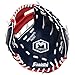 Franklin Sports Baseball and Softball Glove - Field Master - Baseball and Softball Mitt, Red, White, Blue, 11.0