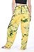 CandyHusky Women Elastic Waist Loose Fit Tie Dye Baggy Hippie Casual Yoga Pants (Green-Yellow)