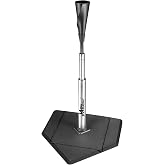 JASCOPRO Batting Tee for Baseball &amp; Softball,Height Adjustable 24-46 inch | Portable Baseball Tee With Traditional Home Plate Base,Alumium Stem,Handroll Rubber Top,Softball Tee For Kids,Adults