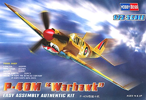 Hobby Boss P-40M Warhawk Airplane Model Building Kit
