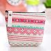 Polytree Printed Canvas Change Coin Purse Holder Zip Mini Wallet - 2