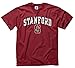 Campus Colors NCAA Adult Gameday Cotton T-Shirt - Premium Quality - Semi-Fitted Style - Officially Licensed Product (Stanford Cardinal - Cardinal, Large)