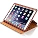 KAVAJ iPad Air 2 Leather case Cover Hamburg Cognac Brown - Genuine Leather with Stand-up Feature. Thin Smart Cover as Premium Accessory for The Original Apple iPad Air 2