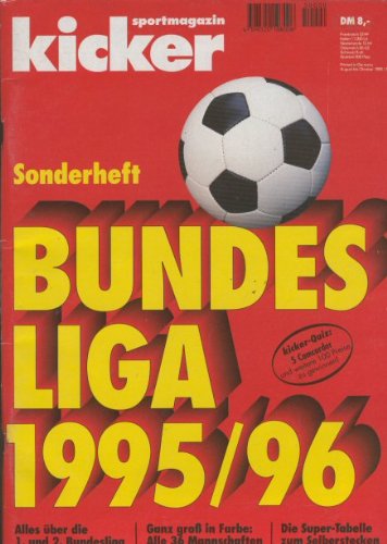 Kicker Sonderheft Bundesliga 1995 96 Amazon Co Uk Anon Books