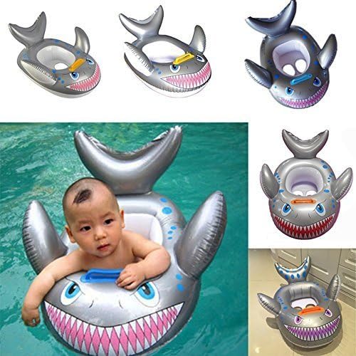 YOOMUN Inflatable Shark Baby Kids Toddler Infant Swimming Float Seat Boat Pool Ring -- 3 Years Old and Up