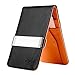 Zodaca Horizontal Genuine Leather Money Clip Wallet + PVC Detachable Card Holder
