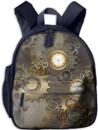 Children's Mini Backpack Steampunk Clocks Lightweight Lunch Bag School Bag Bookpack Daypack