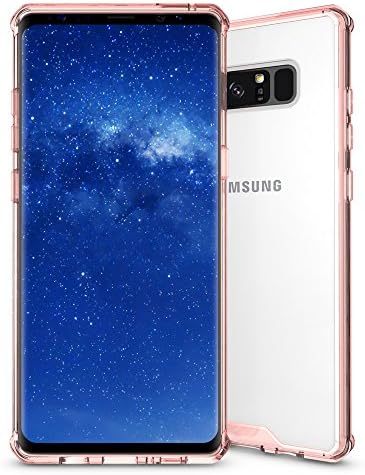 Galaxy Note 8 Case, Arukas Extreme Lightweight [Crystal Clear] Slim Protective Scratch Resistant Shock-Absorption Bumper Soft TPU Protective Case Cover for Samsung Galaxy Note 8 2017 Release (pink)