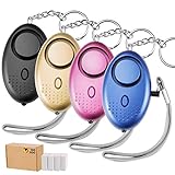 TOODOO 130db Safesound Personal Security Alarm Keychain, Safety Emergency Alarm with LED Safety and SOS Emergency Alarm Providing Powerful Safety and Property Assurance for Kids, Women (Multicolor)