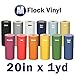 Heat Transfer Flock Vinyl For Textile 20" x Yard (White)