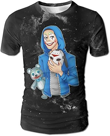 XMNOOKU2 RNFIIEW H20-Delirious 3D Cool Printed Mens T Shirts Short Sleeve Tops Crew Neck Clothing Tees