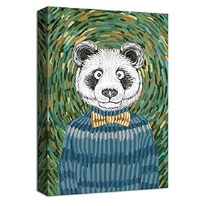 Canvas Wall Art for Living Room,Bedroom Home Artwork Paintings Funny Animal Ready to Hang - 12x18 inches