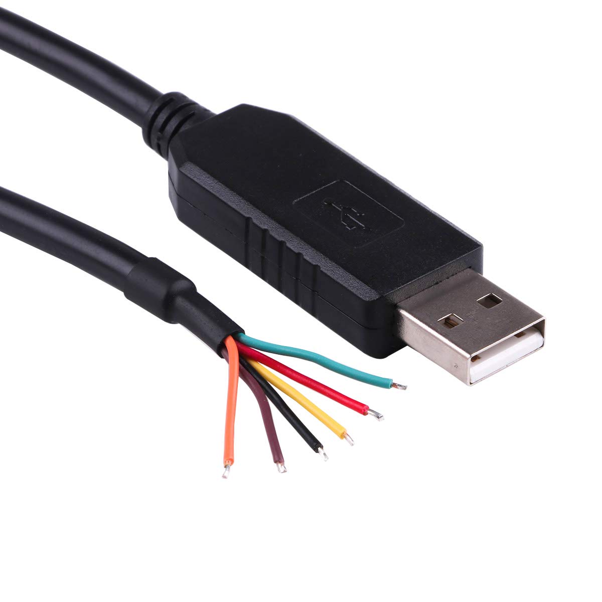 Suamdoen FT232RL Chip USB to 5v TTL UART Serial Cable 6 Way Wire End, TTL-232R-5V 6FT