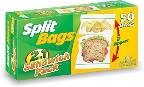 Split Bags 2 in 1 Sandwich Bag