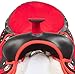 Acerugs Western Barrel Racing Racer RED Crystal Horse Saddle RED TACK Set PAD 14″ 15″ 16″ 17″ 18″ (Red, 15)thumb 3