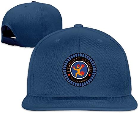 Unisex I Tried It At Home Snapback Adjustable Hat One Size--Navy