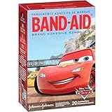 BAND-AID Bandages Disney Cars Assorted Sizes 20 Each (Pack of 2)