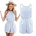Moxeay Clubwear Halter Backless Playsuit Bodycon Party Jumpsuit Romper Trousers (Asia Small, Stripped)