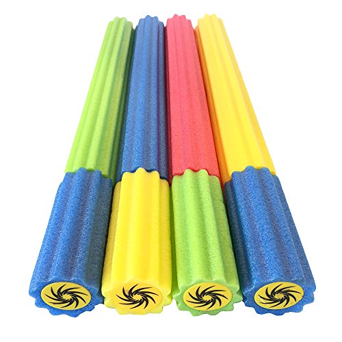 Oodles of Noodles Foam Noodle Water Blaster Large 22 inch Soaker 4 Pack - Multi-Colors