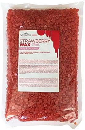 Huini Herbicos Body Hair Remover Hard Wax Beans Strawberry all skin - 35.28 oz / 1000g CD-RHW1000C-3