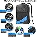 Artree Luggage Organizer Set - 2 in 1 Travel Backpack - 6 Piece (Blue-Black)