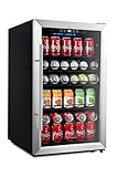 Kalamera 150-can Beverage Refrigerator Stainless Steel Touch Control