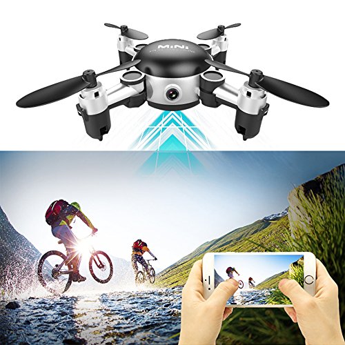 LOHOME MINI Foldable RC Drone - First-Person View (FPV) Unmanned Aerial Vehicle (UAV) 2.4GHz 6-Axis Gyro 4CH Quadcopter Wifi Remote Control Aircraft 720P HD Camera Gravity Sensor Helicopter - Thumbnail 6