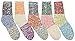 Bienvenu Women's Lady's 5 Pack Multicolor Cotton Crew Socks, Multi Color 4