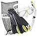 Cressi Palau Mask Fin Snorkel Set Snorkeling Gear Bag, Yellow, L/XL | (Men's 10-13) (Women's 11-14)