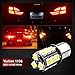 Yorkim Super Bright 1156 LED Light Bulbs with 18pcs 5050 Chipsets for LED Brake Lights, LED Turn Signal Lights, LED Backup Reverse Lights, 1141 LED Bulbs, 7506 LED Bulbs – Pack of 10, White