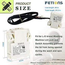 FETIONS EBF61674802 Lid Lock Switch Assembly