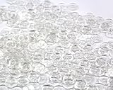 One Pack of 400 Clear Delicate Plastic Round Buttons 2 Holes,Approx:12mm,Hole size:1mm Thickness:2mm