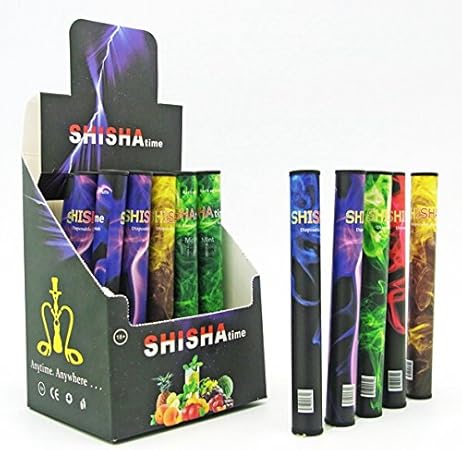 Amazon 使い捨てタイプ 電子タバコ Shisha Time シーシャ 選べる色 味 緑 Green Shisha Time 電子 たばこ