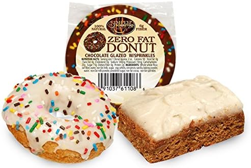 Simply Scrumptous Fat Free Carrot Cake and Fat Free Chocolate Sprinkle Donut