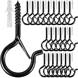 Etoolia 24 Pcs Q Hooks for Outdoor String