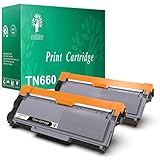 GREENSKY 2Packs （2 x Black ）Compatible Replacement For Brother TN630 TN660 TN2320 High Yield Toner Cartridge