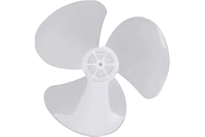 CHICTRY 12 Inch Fan Blade 3 Leaves Plastic Fan Blade Replacement for Household Standing Pedestal Fan Table Fanner General Accessories White One Size