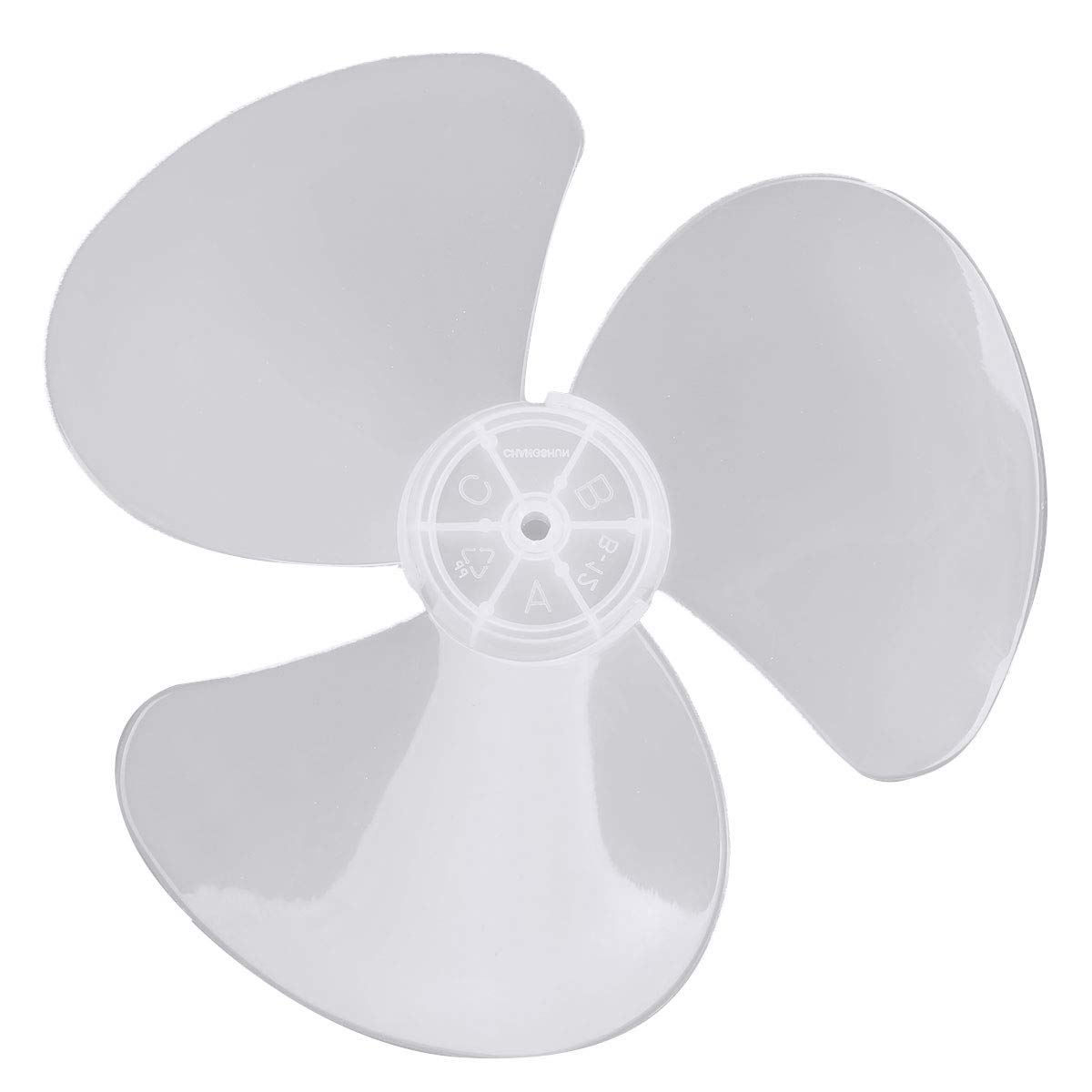 CHICTRY 12 Inch 3 Leaves Plastic Fan Blade Replacement for Household Standing Pedestal and Table Accessories - White One Size