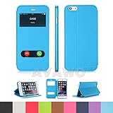 iPhone 6 6S Case, AVAWO Creative Smart Window View Touch Front Flip Cover Ultra Thin Folio Case for iPhone 6 6S 4.7