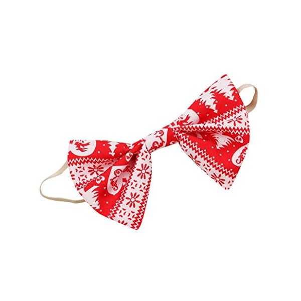 Elevin(TM) Christmas Toddler Kids Baby Girls Ruffle Print Lace Headband Dress Jumpsuit Outfit Clothes - Image 7