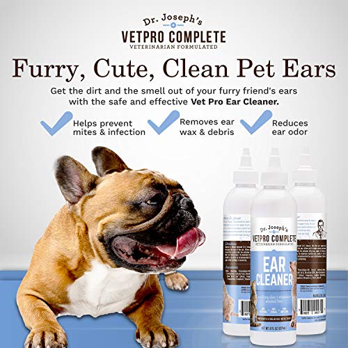 VetPro Complete Dog Ear Cleaner and Ear Infection Treatment Gentle