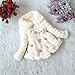 Weixinbuy Kids Girls Faux Fur Fleece Lapel Coat Winter Warm Jacket