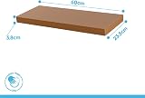 Harbour Housewares Modern Floating Wall Shelf 60cm Pack of 2 Black view 3