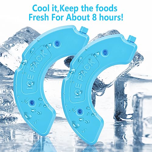 Ownpets 6 Meals Automatic Cat Feeder for Wet/Dry Food, with 2 Ice Packs