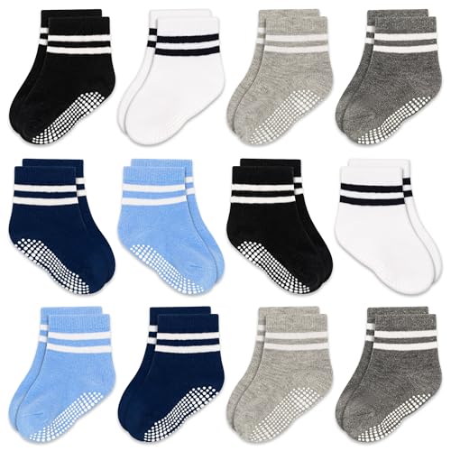 GRPSKCOS Baby Socks Non Slip 12 Pairs