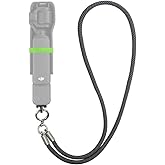 SOH Neck Lanyard Shoulder Strap with a 1/4" Screw for DJI Osmo Pocket 3 Camera Mount Accessories Compatible with Gopro 13/12/11/10/9, DJI Action 5 Pro/4/3, Insta360 X5/X4 and More (Black)