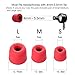12 Pieces Memory Foam + Silicone Ear Pads Replacement S/M/L Size Comfortable Noise Isolating Headphone Accessories Kit Earbuds Ear Tips (Red)
