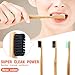 HailiCare Charcoal Bamboo Toothbrush - Pack of 3 Colors - Adults Size - Bamboo Charcoal Infused Bristles (Medium Bristle)