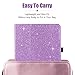 iPad 6th/ 5th Generation Case, BENTOBEN 9.7 inch Case for iPad 2018/2017 & iPad Air/Air 2 Glitter Folio Folding Stand Flip Slim Protective Auto Week/Up Smart Cover with Apple Pencil Holder, Purple