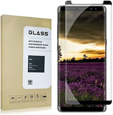Galaxy Note 8 Glass Screen Protector,maXma [Case Friendly] 3D Curved Tempered Glass Screen Protector For Samsung Galaxy Note 8 (Black).c